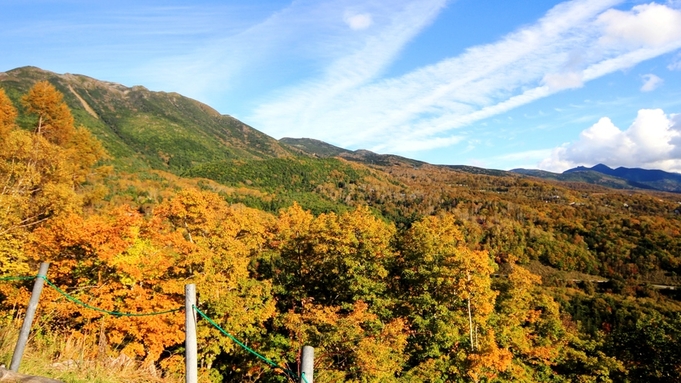 【１泊２食／高級ワイン付】 〜秋〜 高く青い高原の空。色付く山々と味覚堪能。秋の高級ワイン付プラン